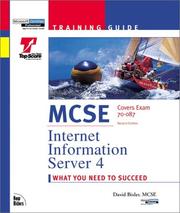 Cover of: MCSE Training Guide: Internet Information Server 4