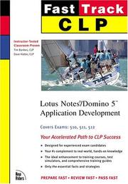 Cover of: Fast Track CLP Lotus Notes/Domino 5 application development by Tim Bankes