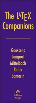 Cover of: The LaTex Companions by Leslie Lamport, Michel Goossens, Frank Mittelbach, Sebastian Rahtz, Alexander Samarin