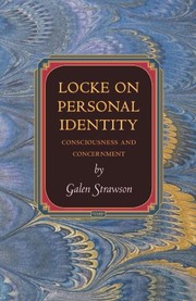 Cover of: Locke on personal identity: consciousness and concernment