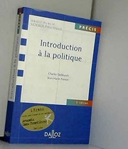 Cover of: Introduction à la politique