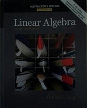 Cover of: Linear Algebra and Its Applications by David C. Lay