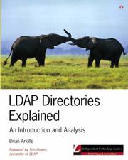 Cover of: LDAP Directories Explained: An Introduction and Analysis (Independent Technology Guides)