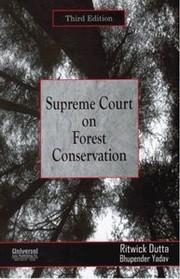 Cover of: Supreme Court on forest conservation by India. Supreme Court.
