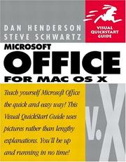 Cover of: Microsoft Office v.X for Mac OS X by Dan Henderson