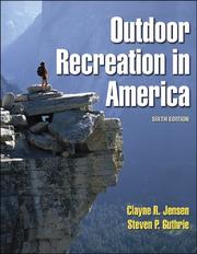Cover of: Outdoor recreation in America by Jensen, Clayne R.