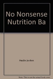 Cover of: No-Nonsense Nutrition for Your Baby's First Year