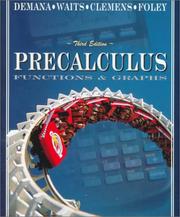 Cover of: Precalculus: functions and graphs