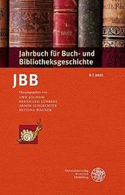 Cover of: Jahrbuch Fur Buch- und Bibliotheksgeschichte 6 / 2021