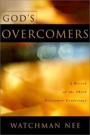 Cover of: God's Overcomers by Watchman Nee