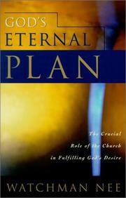 Cover of: God's Eternal Plan