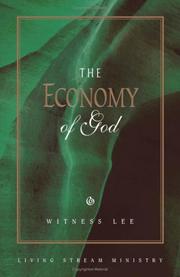 Cover of: The Economy of God