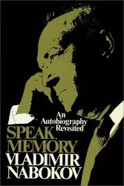 Cover of: Speak, Memory by Vladimir Nabokov