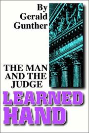 Cover of: Learned Hand by Gerald Gunther, Gerald Gunther