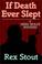 Cover of: If Death Ever Slept
