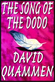 Cover of: The Song Of The Dodo by David Quammen