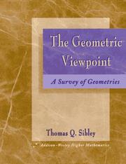 Cover of: The Geometric Viewpoint: A Survey of Geometries