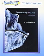 Cover of: MathPro 5 Introductory Algebra by K. Elayn Martin-Gay