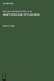 Cover of: 1988 by Mazzino Montinari, Wolfgang Müller-Lauter, Heinz Wenzel, Günter Abel, Werner Stegmaier