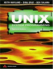 Cover of: UNIX system programming | Keith Haviland