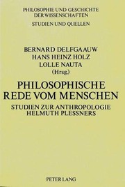 Cover of: Philosophische Rede vom Menschen: Studien zur Anthropologie Helmuth Plessners