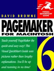 Cover of: PageMaker 6 for Macintosh by David Browne
