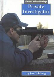 Cover of: Private investigator by Jan Goldberg