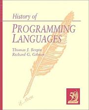 Cover of: History of programming languages II by edited by Thomas J. Bergin, Jr. and Richard G. Gibson, Jr.
