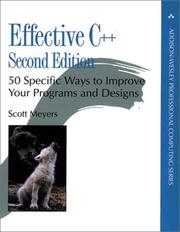 Cover of: Effective C++ by Scott Meyers