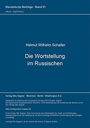 Cover of: Die Wortstellung im Russischen by Helmut Wilhelm Schaller