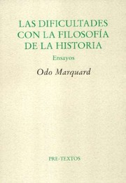 Cover of: Las dificultades con la filosofía de la historia