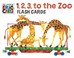 Cover of: 1, 2, 3, to the Zoo Train Flash Cards