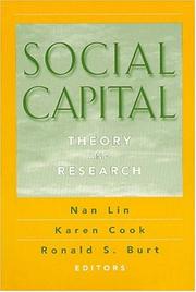 Cover of: Social Capital: Theory and Research (Sociology and Economics (Paper)) (Sociology and Economics)