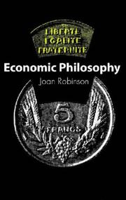 Cover of: Economic Philosophy