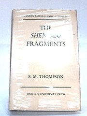 Cover of: The Shen Tzu fragments