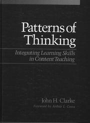 Cover of: Patterns of thinking: integrating learning skills in content teaching