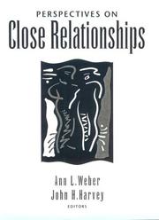 Cover of: Perspectives on close relationships