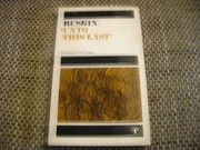Cover of: Unto this last by John Ruskin