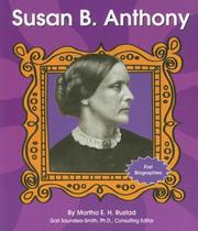 Cover of: Susan B. Anthony by Martha E. H. Rustad