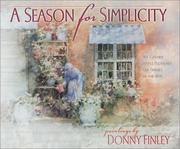 Cover of: A season for simplicity