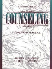 Cover of: Counseling by Rickey L. George, Theresa C. Cristiani, Therese S. Cristiani, Rickey L. George