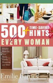 Cover of: 500 Time-Saving Hints for Every Woman: Helpful Tips for Your Home, Family, Shopping, and More