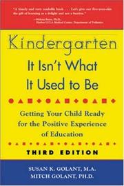 Cover of: Kindergarten by Susan K. Golant, Susan K. Golant