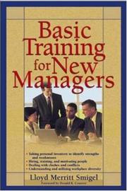 Cover of: Basic Training For New Managers by Lloyd Merritt Smigel