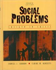 Cover of: Social Problems by Daniel J. Curran, Claire M. Renzetti