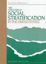 Cover of: Structure of Social Stratification in the United States, The by Leonard Beeghley