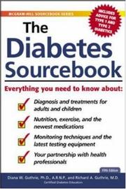Cover of: The Diabetes Sourcebook by Diana W. Guthrie, Richard A. Guthrie