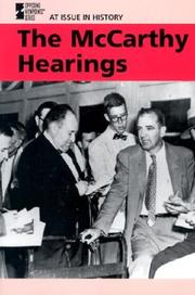 The McCarthy Hearings by Jesse G. Cunningham