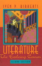 Cover of: Literature: The Evolving Canon