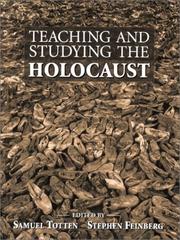 Cover of: Teaching and Studying the Holocaust by Samuel Totten, Stephen Feinberg